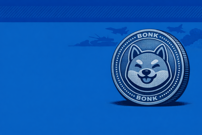 Bonk снижается на фоне макрорисков и давления на Solana